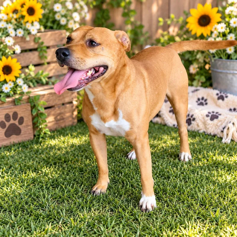 An adult medium-sized male Terrier dog named Buster for adoption in Helotes, TX