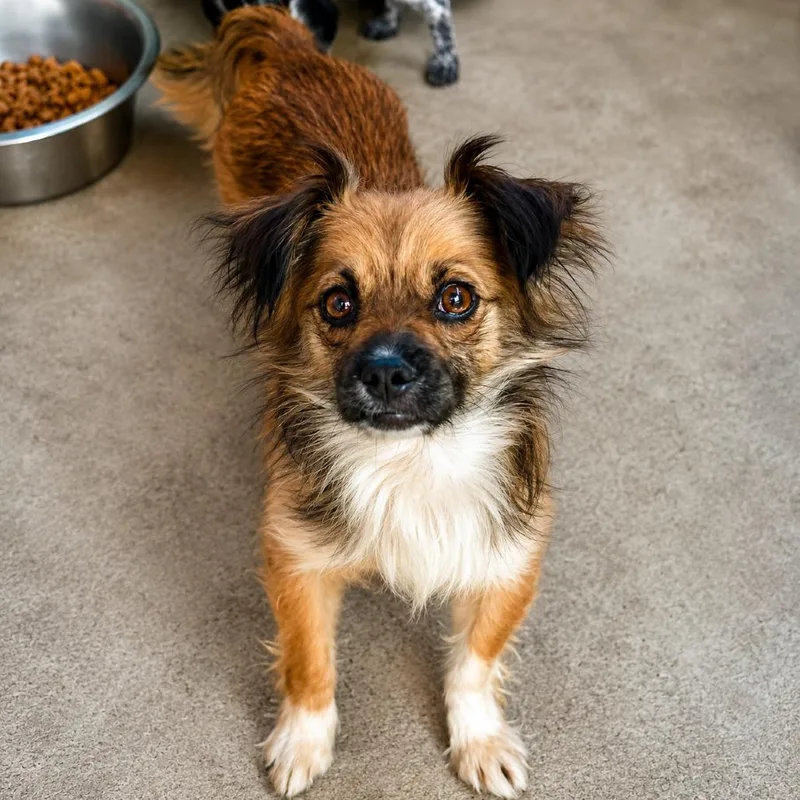 An adult small-sized female Brown / Chocolate Spaniel dog named Maxine for adoption in Sonoma, CA
