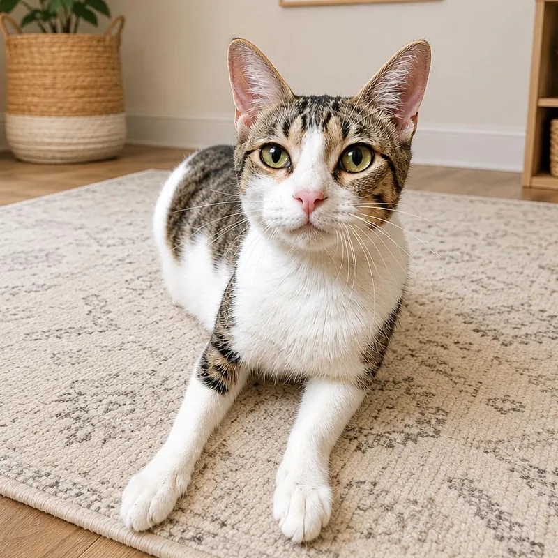 An adult medium-sized female White Turkish Van cat named Piffle for adoption in Wichita, KS
