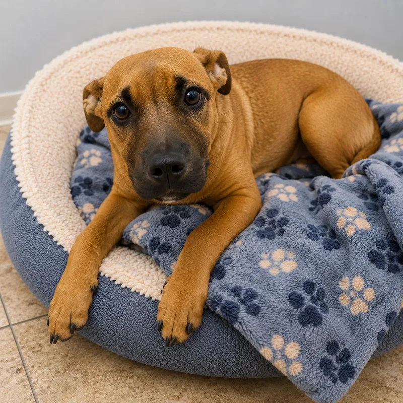 A baby medium-sized female Red / Chestnut / Orange Mixed Breed dog named Prudence for adoption in Cranston, RI