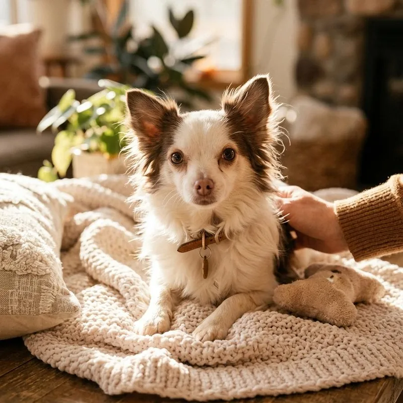 An adult small-sized male White / Cream Chihuahua dog named Possum for adoption in Pasadena , MD