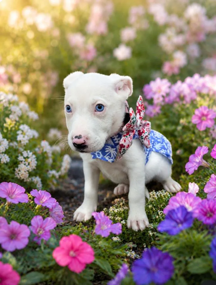 A baby medium-sized female White / Cream Mixed Breed dog named Wellsy for adoption in CHURCHVILLE, NY