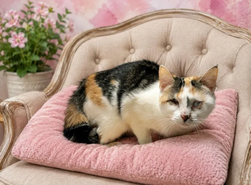 A baby large-sized female Domestic Short Hair cat named Bubbles for adoption in Washington Court House, OH