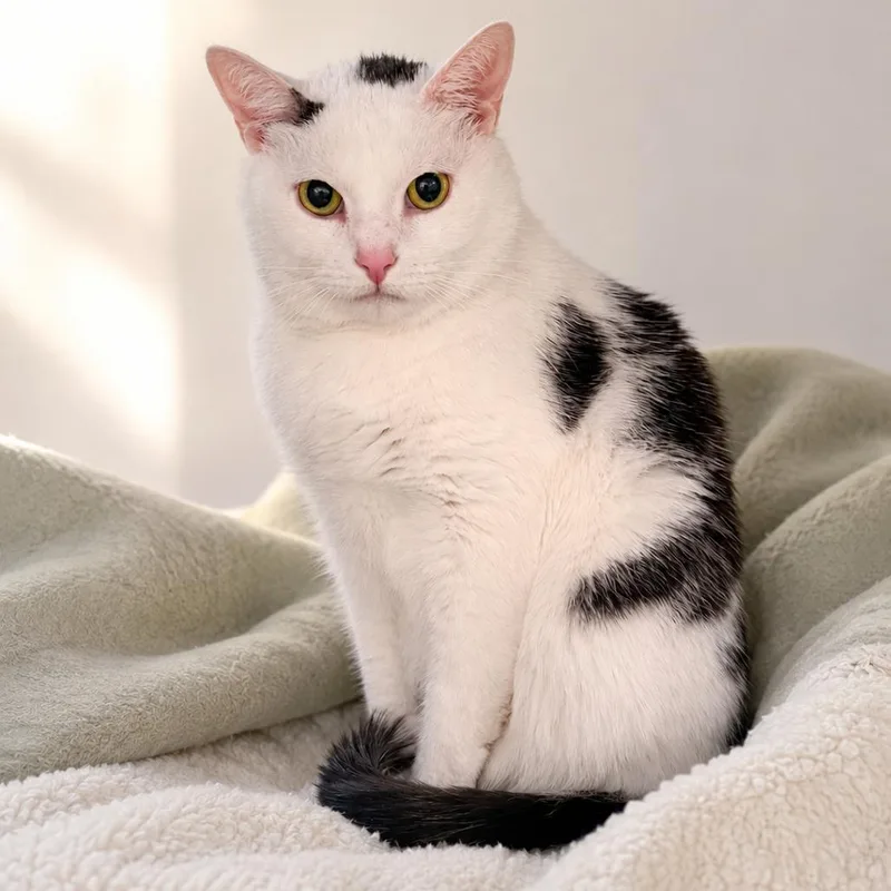 An adult large-sized male Gray / Blue / Silver Domestic Short Hair cat named Francois for adoption in Fredericksburg, VA