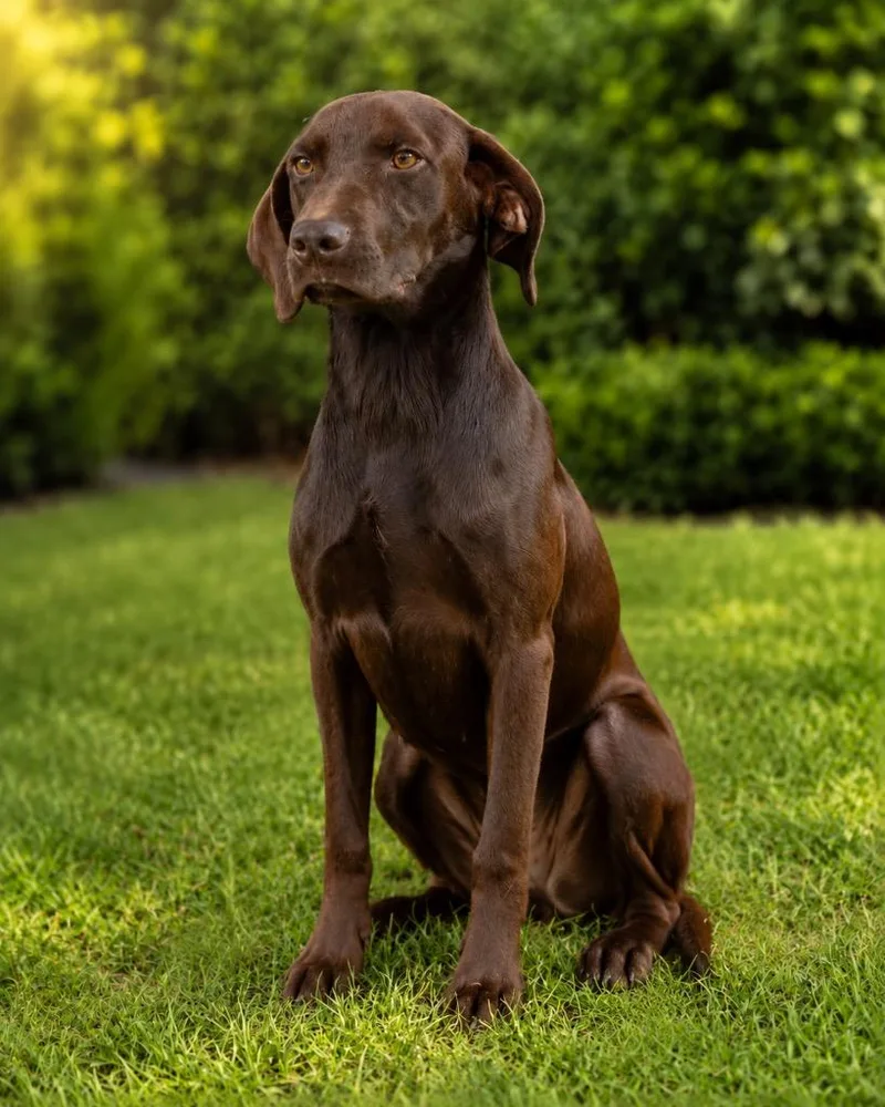 A baby medium-sized female Chocolate Labrador Retriever dog named Tesora for adoption in North Syracuse, NY