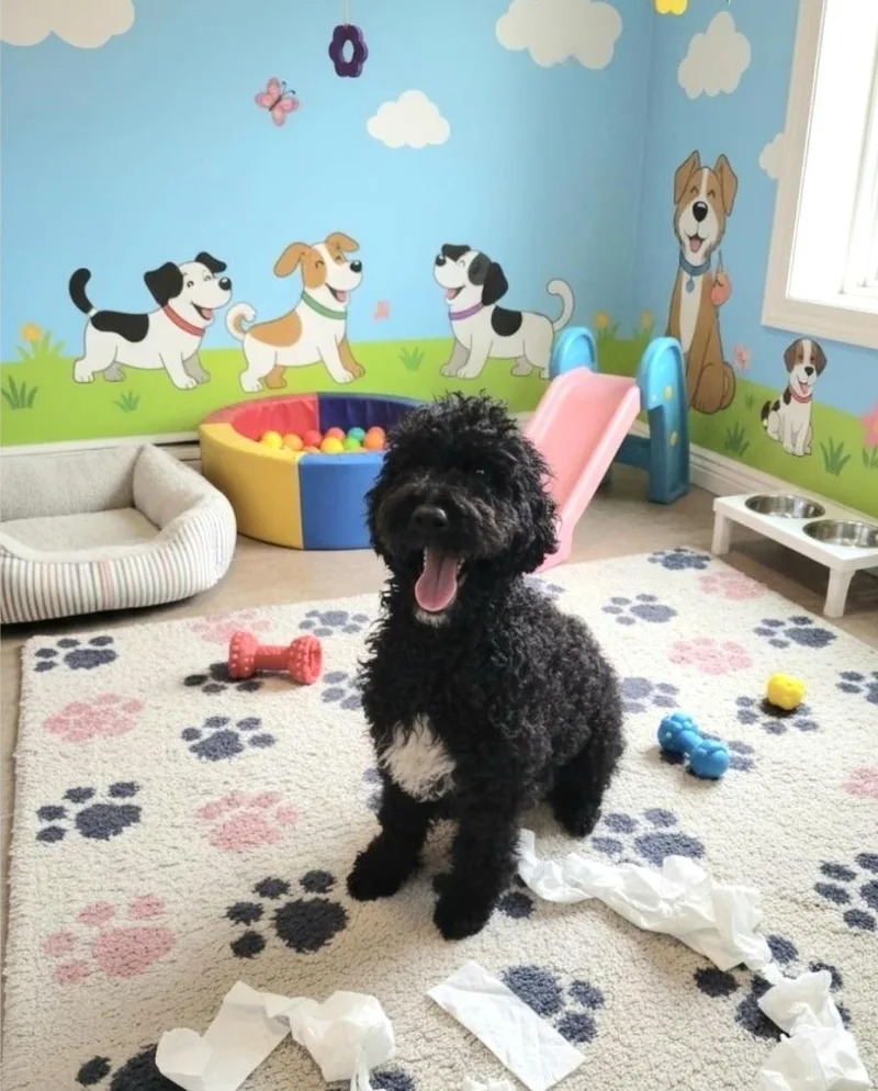 A baby large-sized male White / Cream Standard Poodle dog named Maximus for adoption in Hawthorne, CA