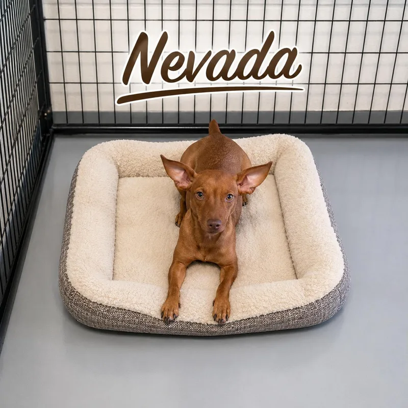 A young small-sized female Brown / Chocolate Chihuahua dog named Nevada for adoption in Momence, IL