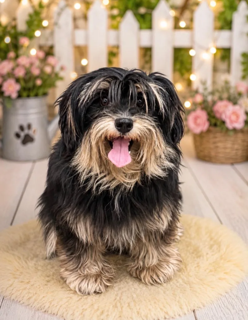 An adult small-sized female Black Yorkshire Terrier dog named Chocolate for adoption in Waldorf, MD