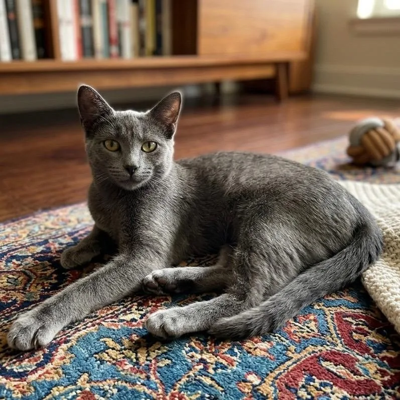 A baby medium-sized female Domestic Short Hair cat named Zelda for adoption in Pittsfield, IL