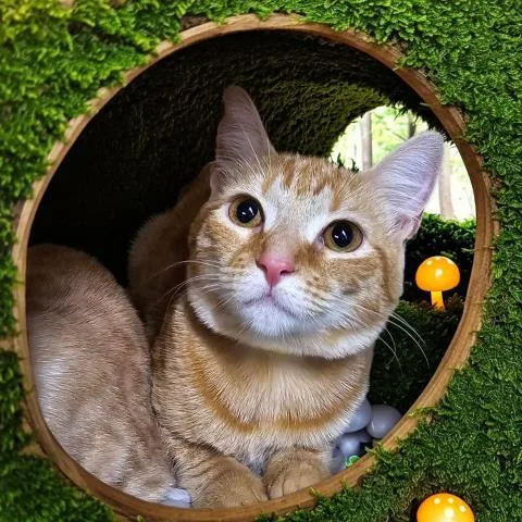 A young small-sized female Domestic Short Hair cat named Kiara for adoption in Clinton Township, MI