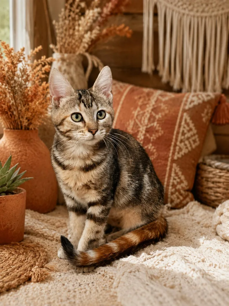 A baby medium-sized female Calico Domestic Short Hair cat named Freeway for adoption in Magnolia, TX