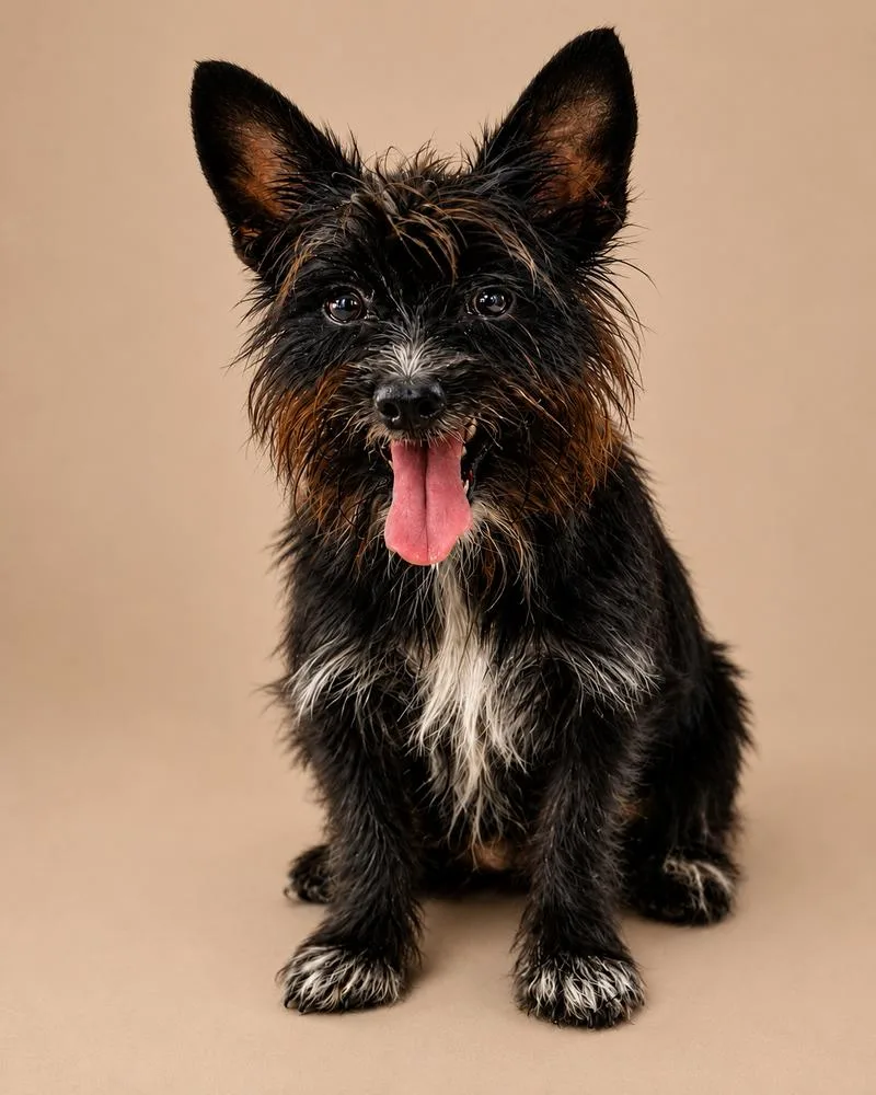 A young small-sized male Tricolor (Brown, Black, & White) Mixed Breed dog named Cucumber Vine for adoption in Statesboro, GA