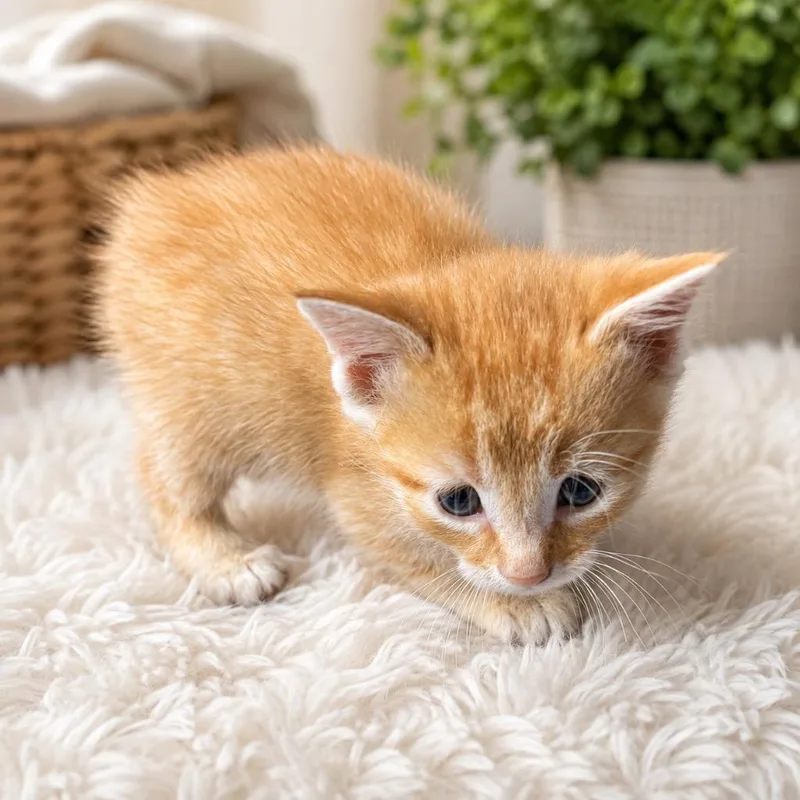 A baby medium-sized female Domestic Short Hair cat named Julia for adoption in Pittsfield, IL