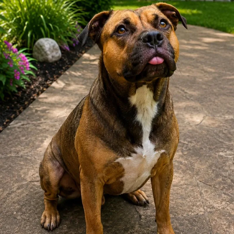 An adult medium-sized female Brown / Chocolate Mixed Breed dog named Reba for adoption in Eureka Springs, AR