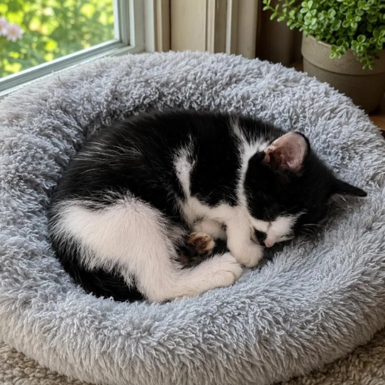 A baby small-sized male Domestic Short Hair cat named Atlas for adoption in Mabank, TX