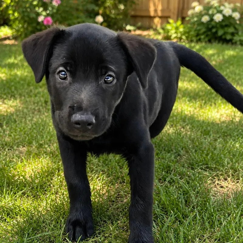 A baby small-sized female Black Mixed Breed dog named Kelly for adoption in Medford, OR