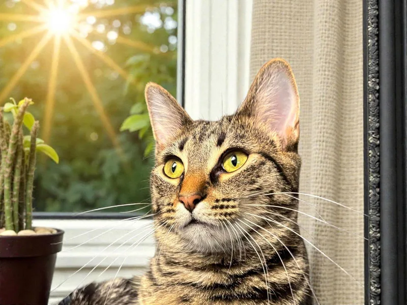 A young medium-sized female Domestic Short Hair cat named Petunia for adoption in Champaign, IL