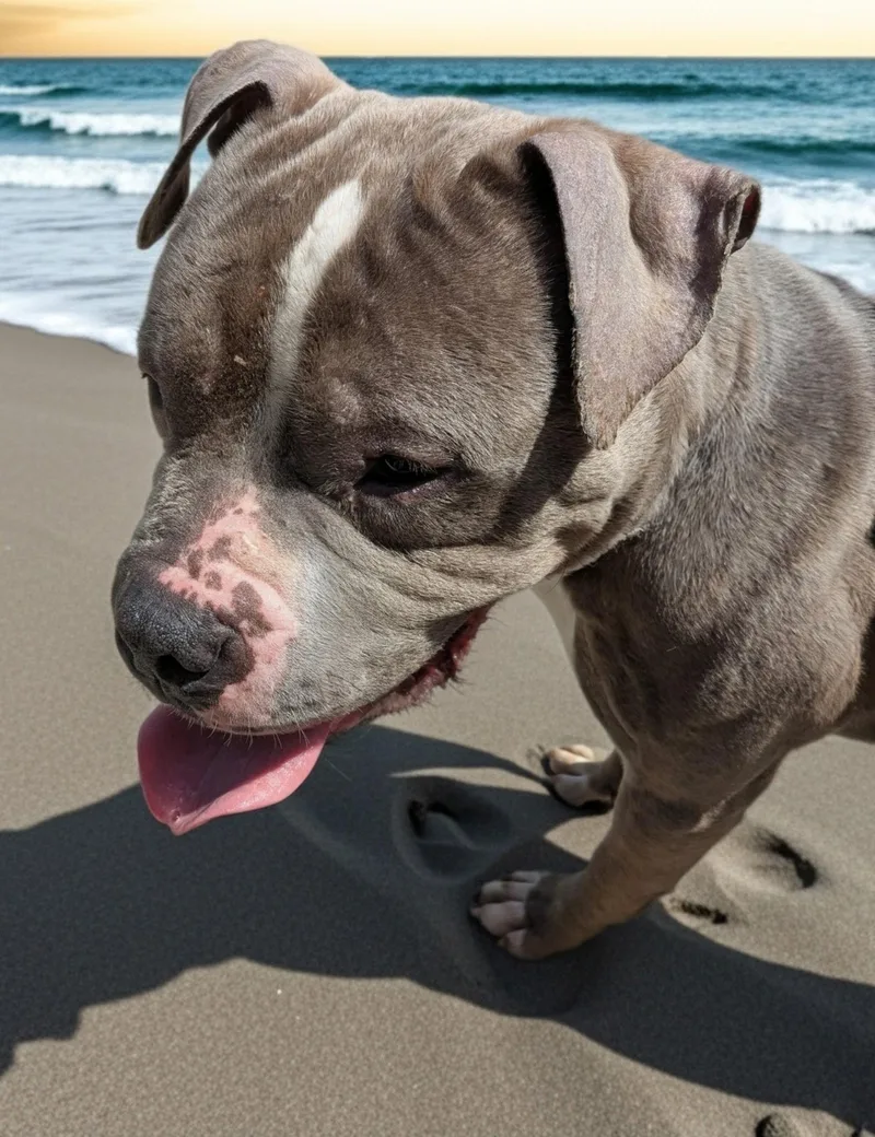 An adult medium-sized male Pit Bull Terrier dog named Salvador for adoption in Buffalo, NY