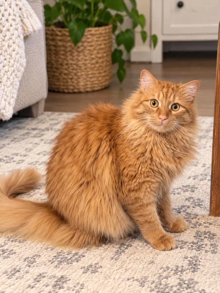 An adult large-sized male Domestic Long Hair cat named Sunny for adoption in Saint Augustine, FL