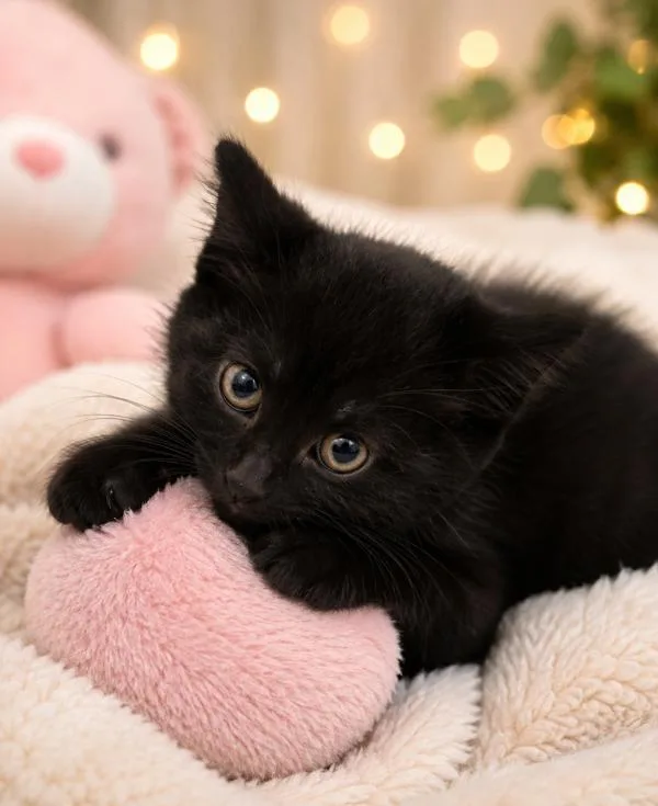 A baby small-sized female Domestic Medium Hair cat named Egypt for adoption in Napa, CA
