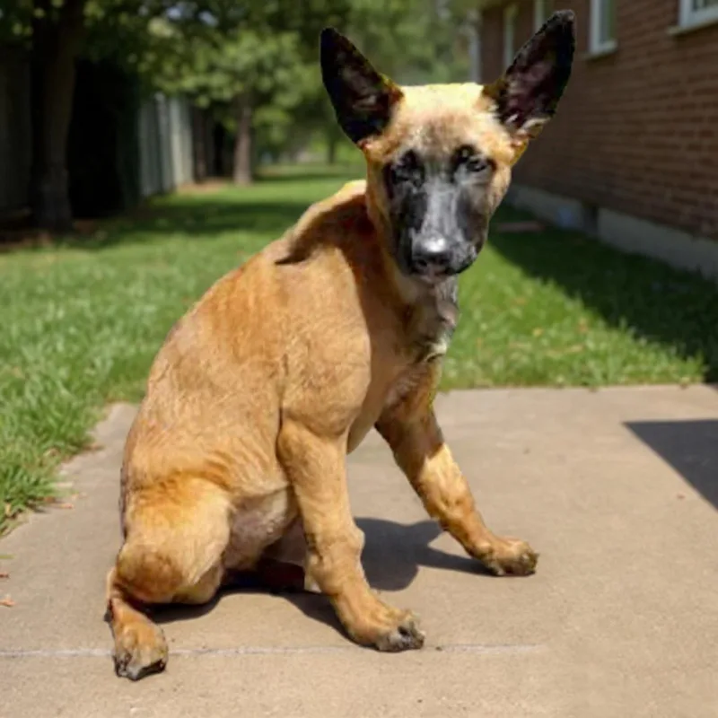 A young medium-sized female Golden Belgian Shepherd / Malinois dog named Kora for adoption in Hillsborough, NJ