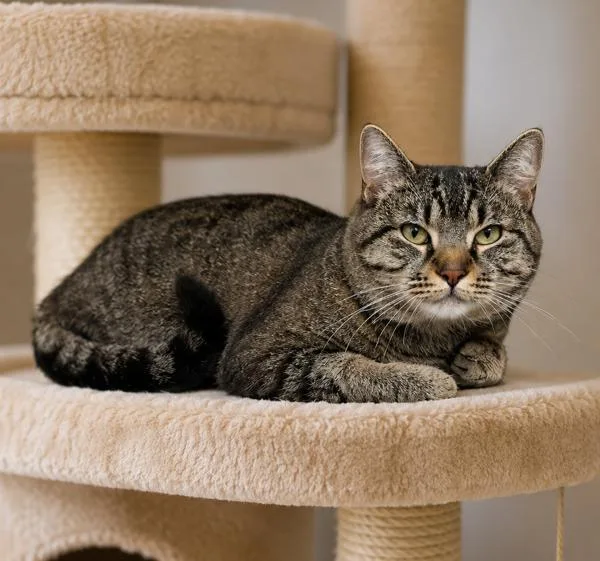 An adult large-sized male Domestic Short Hair cat named Oscar for adoption in Lafayette, LA