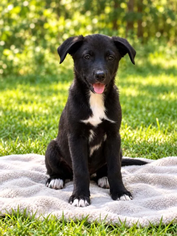 A baby medium-sized female Labrador Retriever dog named Domino for adoption in eufaula, AL