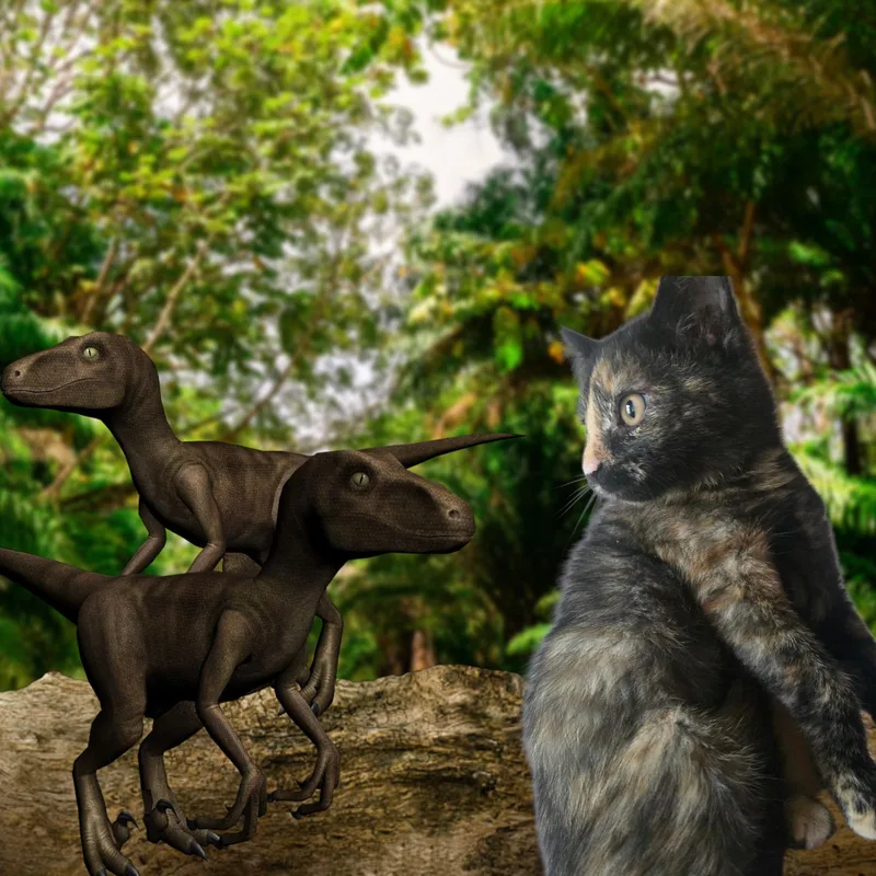 A baby medium-sized female Tortoiseshell Domestic Short Hair cat named Our own little jurassic for adoption in Elizabeth, PA