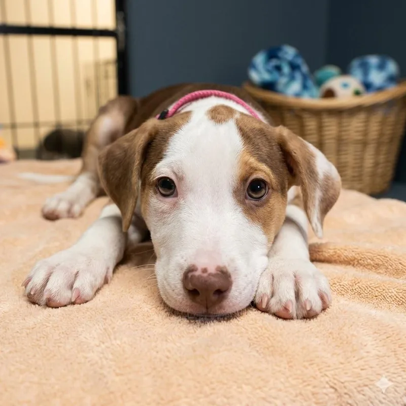 A young medium-sized male Brown / Chocolate Mixed Breed dog named Baron for adoption in South Elgin, IL