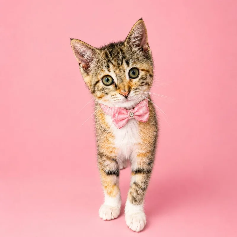 A baby small-sized female Brown / Chocolate Domestic Short Hair cat named Rosy Barb for adoption in Binghamton, NY