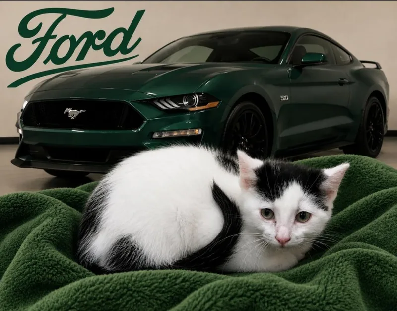 A baby small-sized male Domestic Short Hair cat named Ford for adoption in Washington Court House, OH