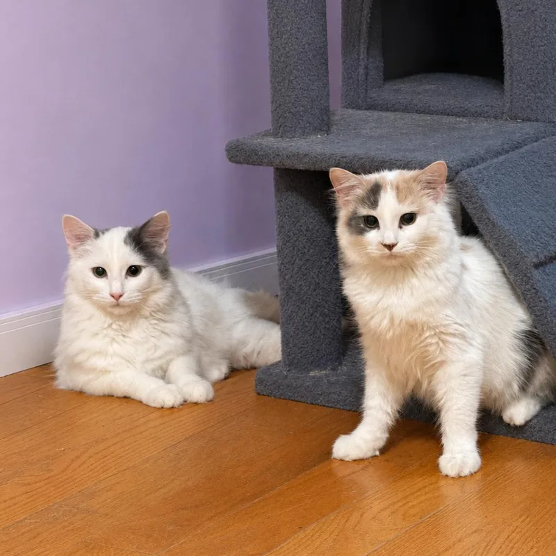 A young small-sized male White Domestic Long Hair cat named Marshmallow for adoption in Oceanside, NY