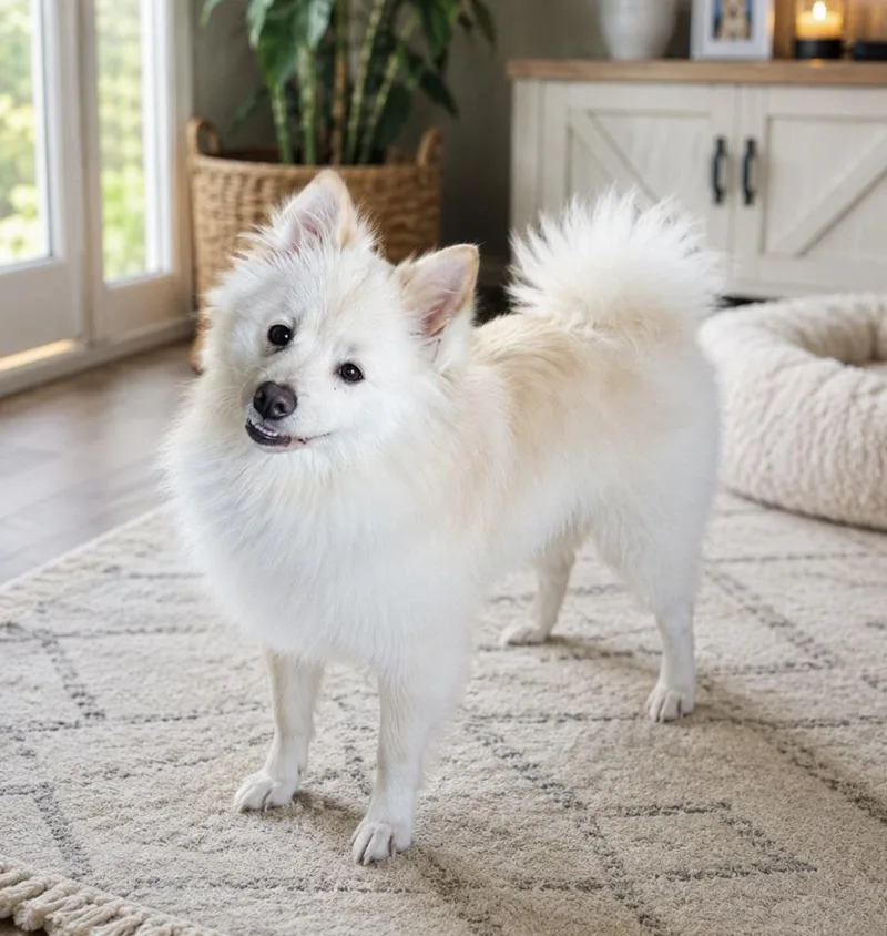 An adult small-sized male Pomeranian dog named Teddy Ruxpin for adoption in Richmond, TX