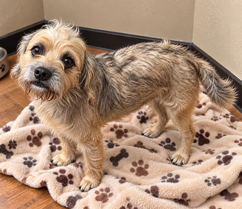 An adult small-sized male Border Terrier dog named Hudson for adoption in Evergreen, CO