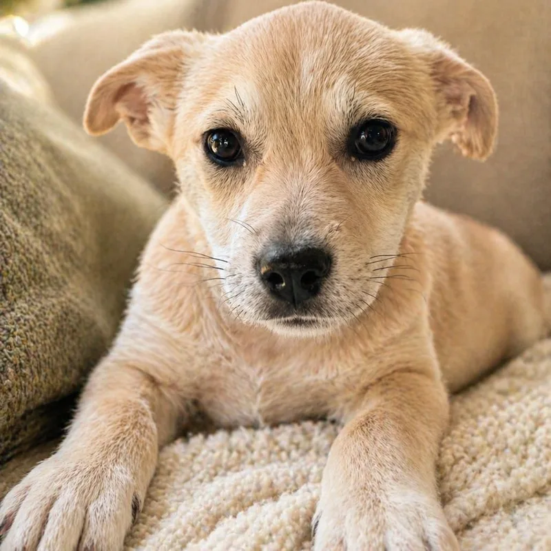 A baby small-sized female Gray / Blue / Silver Mixed Breed dog named Ruby for adoption in Hagerstown, MD