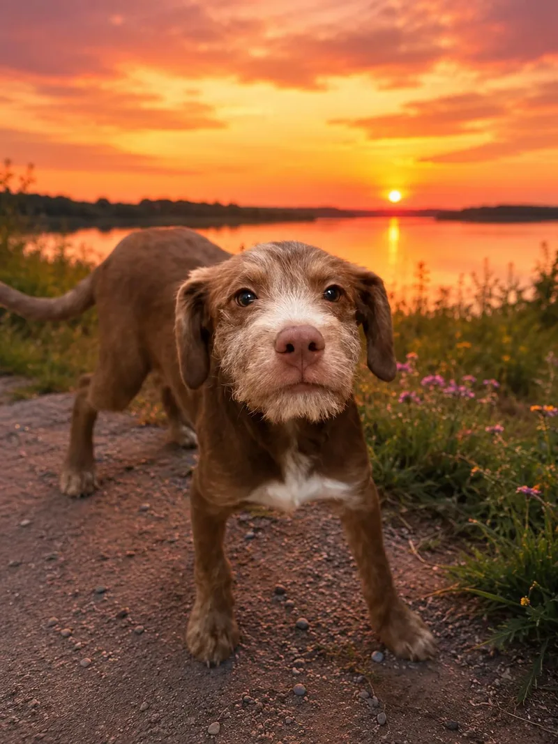 A baby medium-sized female Pointer dog named Mira for adoption in Raleigh, NC
