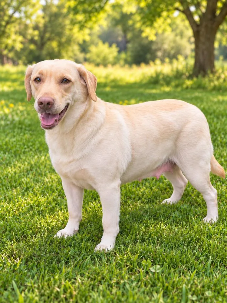 An adult large-sized female Labrador Retriever dog named Livvy for adoption in Oakland, MI