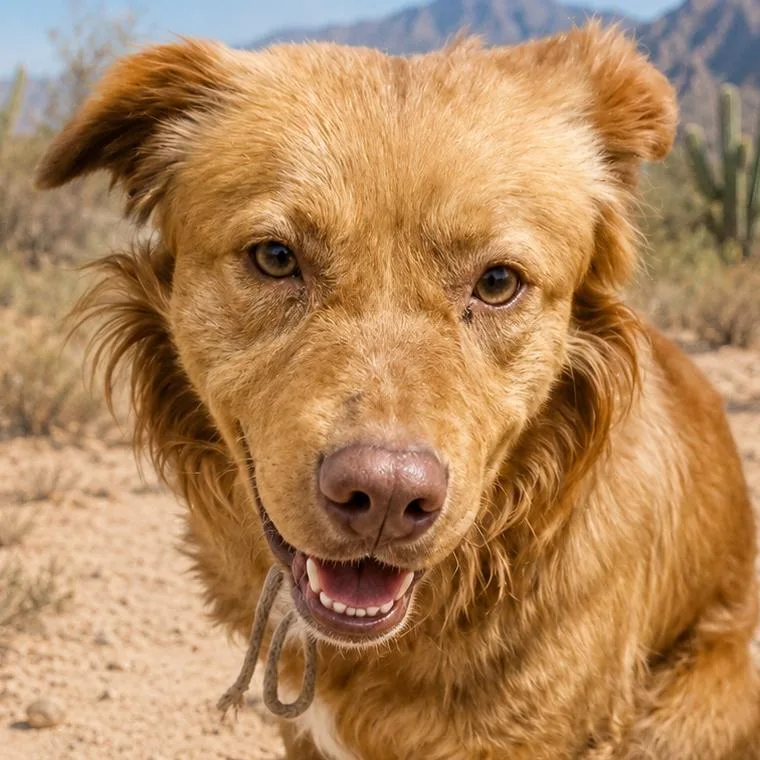 A young medium-sized male Red / Chestnut / Orange Golden Retriever dog named Ruger for adoption in Wickenburg, AZ