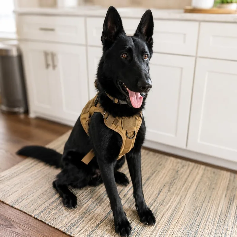An adult large-sized male Black German Shepherd Dog dog named Klaus for adoption in Baton Rouge, LA