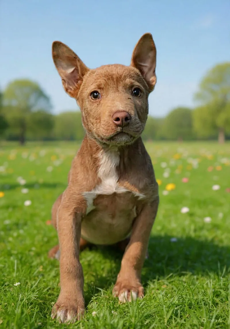 A baby medium-sized female Terrier dog named Tess for adoption in Royal Palm Beach, FL