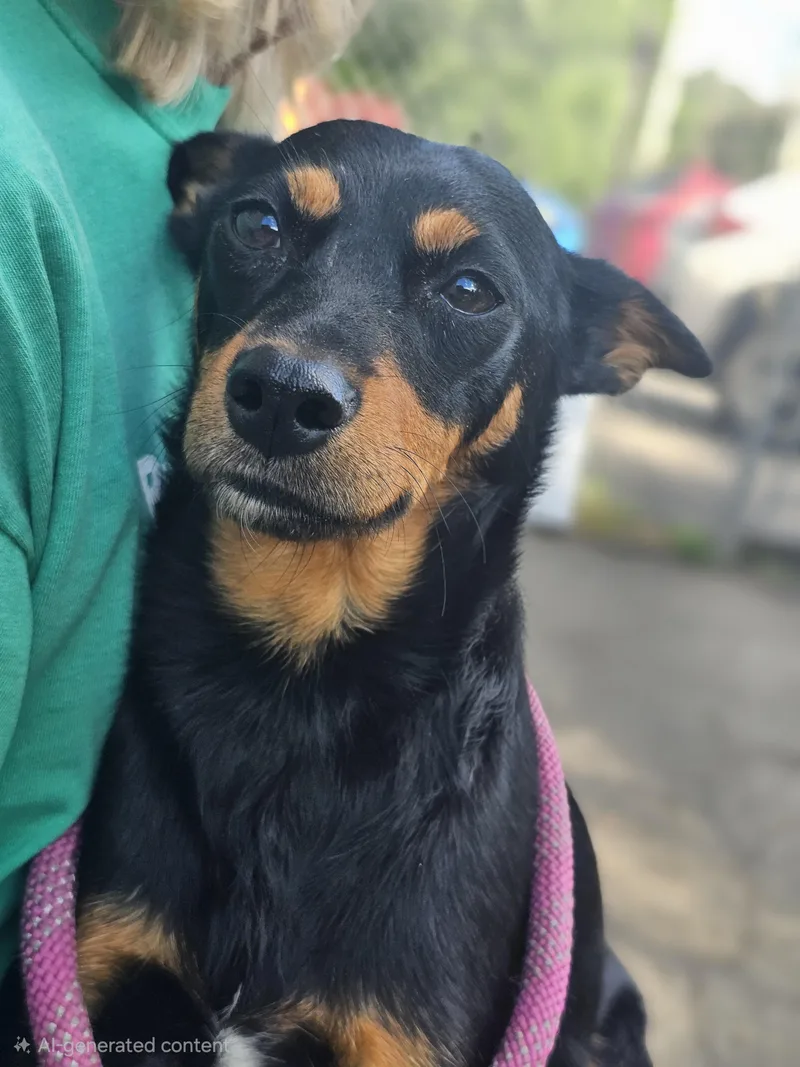 A young medium-sized female Terrier dog named Roxy for adoption in Ringwood, NJ