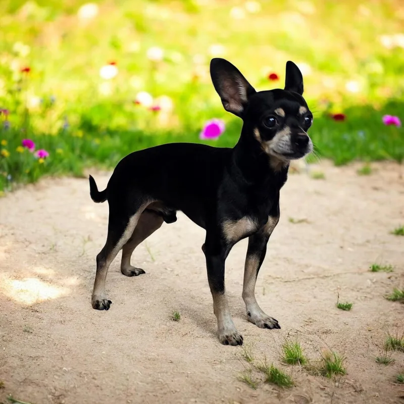An adult small-sized male Black Chihuahua dog named Lester for adoption in Dallas, GA