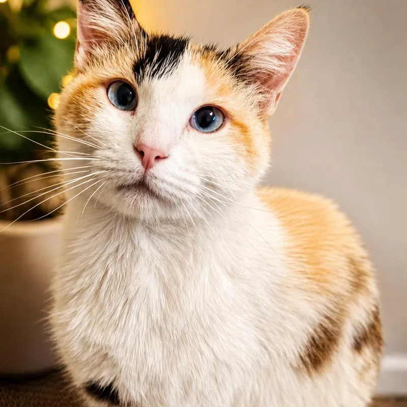 An adult small-sized female Calico Domestic Short Hair cat named Opal Tuft for adoption in Eagle Mountain, UT