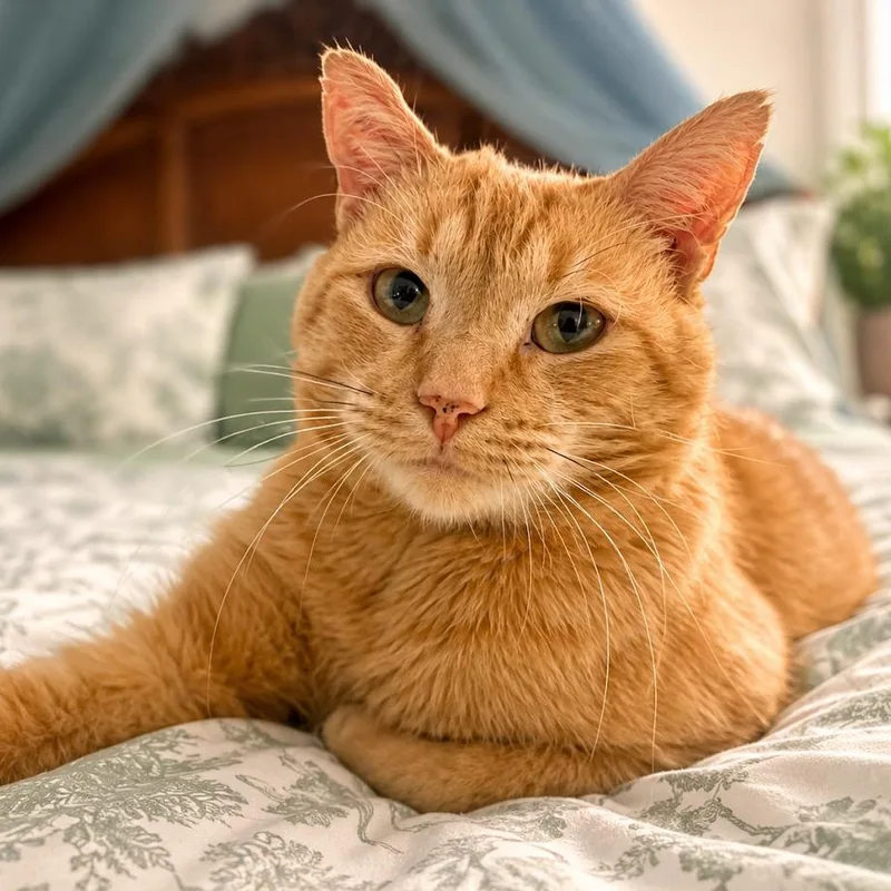 An adult medium-sized male Domestic Short Hair cat named Ragu for adoption in Springfield, MO