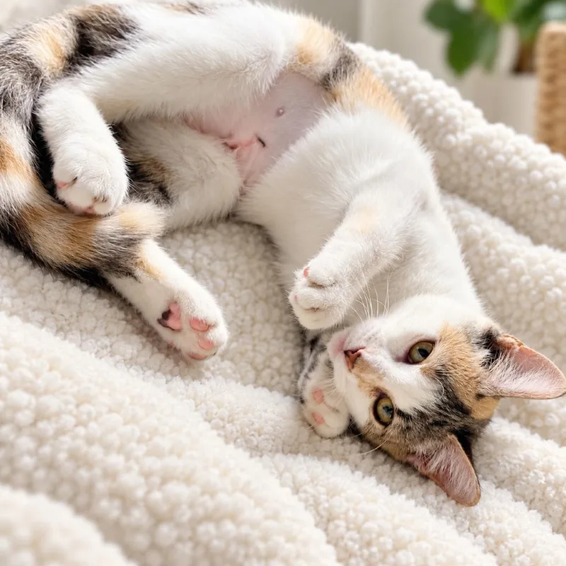 A baby small-sized female Calico Domestic Short Hair cat named Anabelle for adoption in Long Beach, CA