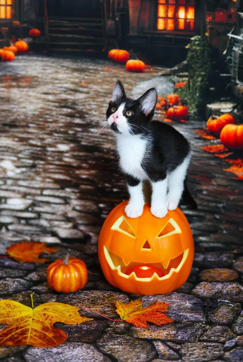 A baby small-sized male Black & White / Tuxedo Domestic Short Hair cat named Bogey for adoption in Lapeer, MI