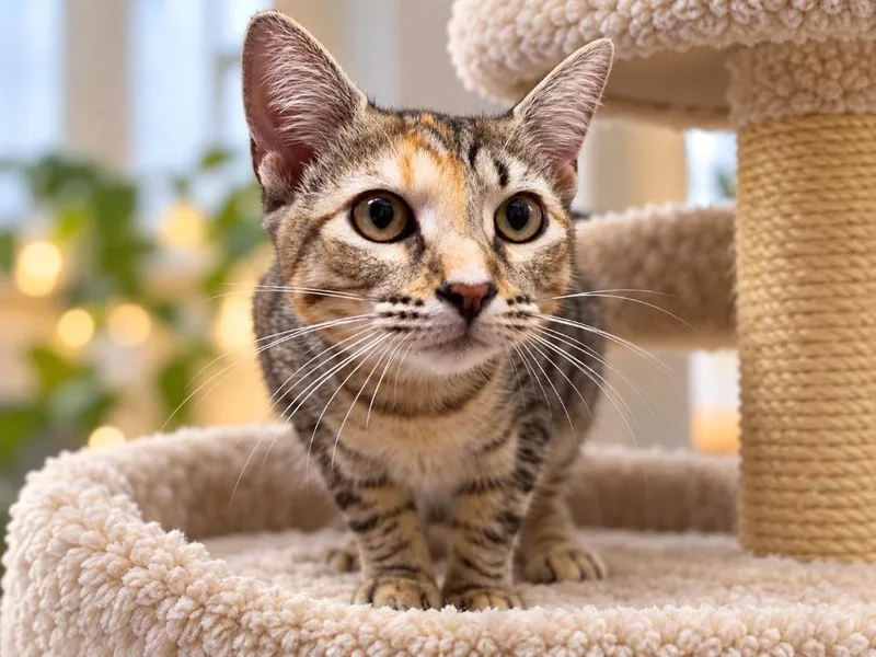 A baby medium-sized female Domestic Short Hair cat named Cali for adoption in Sebastian, FL