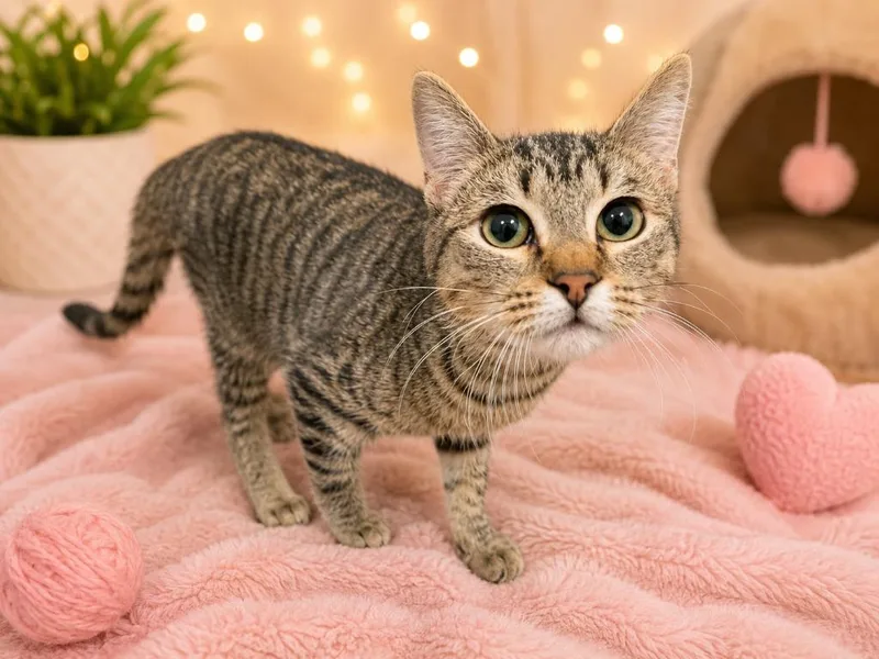 A baby small-sized female Domestic Short Hair cat named Mini for adoption in Corpus Christi, TX