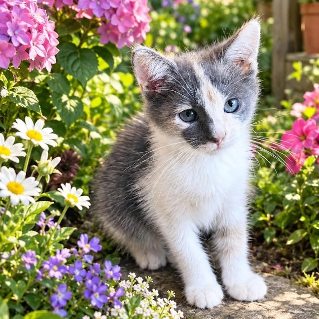 A baby medium-sized female Dilute Calico cat named Mimi for adoption in Woodland Hills, CA