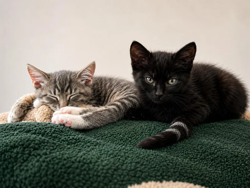 A young medium-sized male Black Domestic Short Hair cat named Blackberry for adoption in Los Angeles, CA